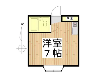 第3えりあビル(ワンルーム/3階)の間取り写真