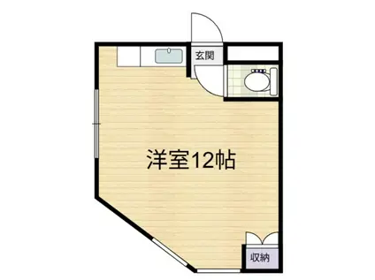 第2恩田ビル(ワンルーム/2階)の間取り写真