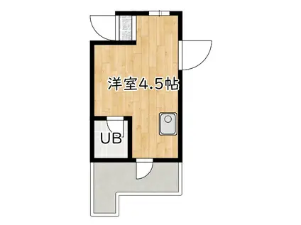 アンビロン高石(ワンルーム/2階)の間取り写真