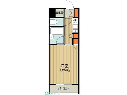 S-FORT八王子(1K/4階)の間取り写真