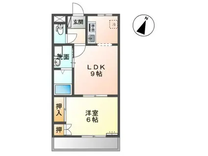 SKファースト(1LDK/2階)の間取り写真