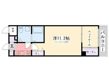 セレニテ甲子園(2K/5階)の間取り写真