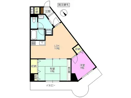ARCO-1(2LDK/6階)の間取り写真