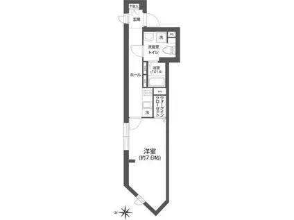 コンポジット王子(1K/3階)の間取り写真