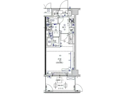 クレイシア両国ルクール(1K/6階)の間取り写真