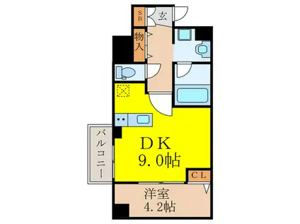 YOU´SVII番館(1DK/4階)の間取り写真