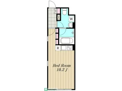 セゾンガーデン自由が丘(ワンルーム/3階)の間取り写真