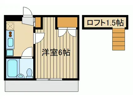 メゾンド・サラ(1K/2階)の間取り写真
