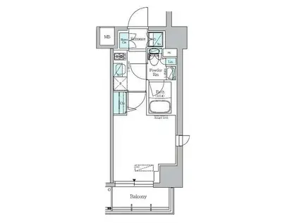 アーバネックス大井仙台坂(1K/7階)の間取り写真