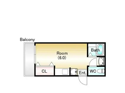 リバーライス11(ワンルーム/1階)の間取り写真