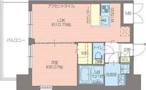プレジオ御幣島(1LDK/14階)の間取り写真