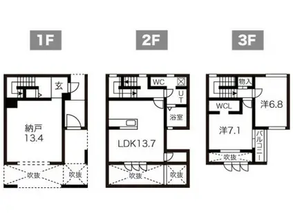 LIENTEII(2SLDK/1階)の間取り写真