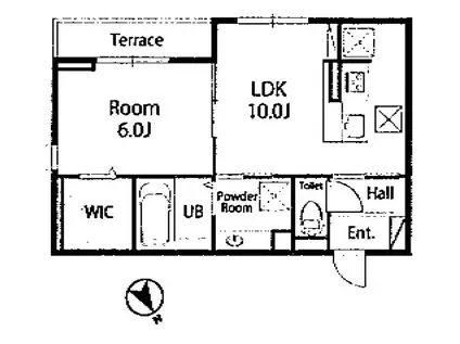 ＪＲ加古川線 日岡駅 徒歩12分 3階建 築2年(1LDK/3階)の間取り写真