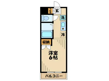 ビクトリーパレス(1K/2階)の間取り写真