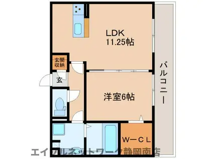 COZY COURTII(1LDK/2階)の間取り写真