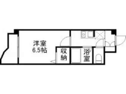 ヒルズ本山南(1K/2階)の間取り写真