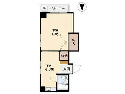 RGT竹屋町BUILDING(1DK/5階)の間取り写真