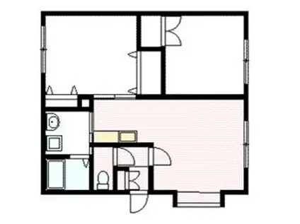 RIVAGE(2LDK/2階)の間取り写真