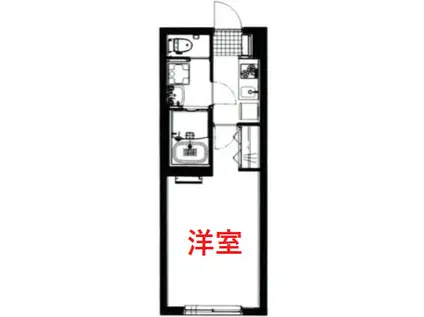 ALATO大森町(1K/3階)の間取り写真