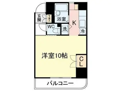 A-ONE(1K/5階)の間取り写真