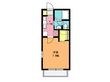 フォーシーズンA(1K/1階)の間取り写真