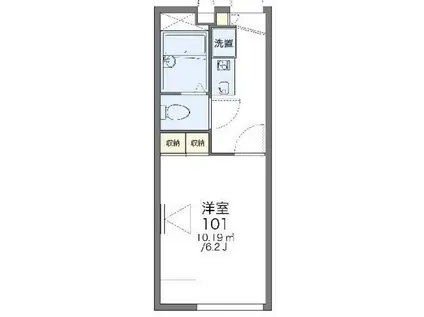 レオパレスアンマート(1K/2階)の間取り写真