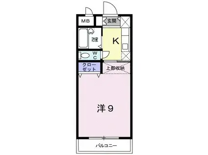 MAISONOHMICHI(1K/1階)の間取り写真