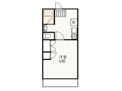 小坂マンション(1K/3階)の間取り写真