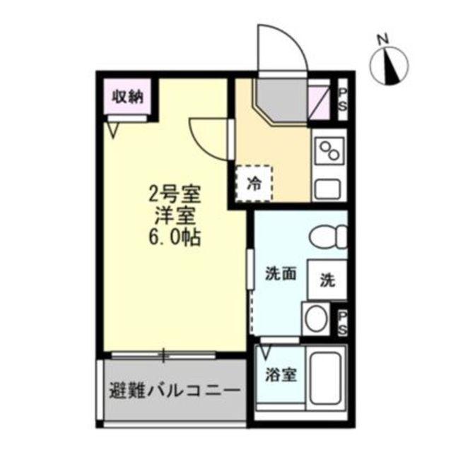ベイルームDINO桜ヶ丘(1K/3階)の間取り写真