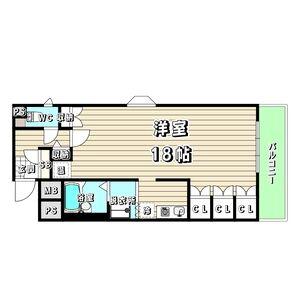 ヴィヴィアン名東本通(1K/3階)の間取り写真