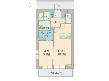 プレリュ―ド(1LDK/1階)の間取り写真