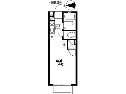 ファミール・イイジマ(ワンルーム/1階)の間取り写真