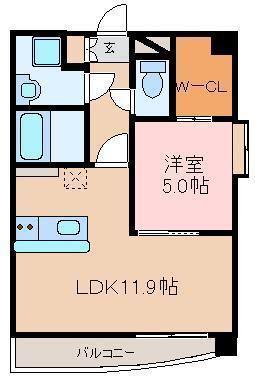 アストレア久和(1LDK/3階)の間取り写真