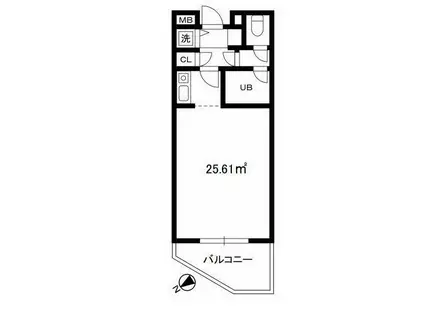 仲六郷レジデンス(ワンルーム/2階)の間取り写真