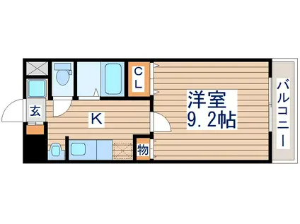 第二丸昌興業ビル(1K/9階)の間取り写真