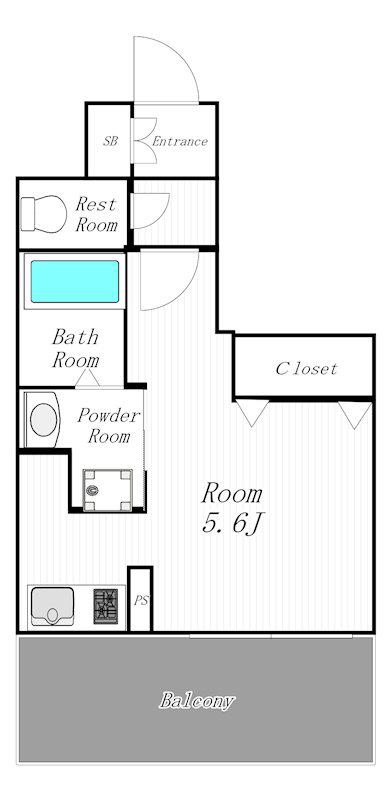 MODERN PALAZZO 姪浜ITOKA(ワンルーム/2階)の間取り写真