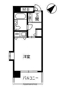 朝日プラザ上之園(1K/3階)の間取り写真