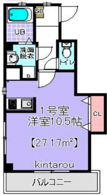 メゾン ド ソレイユ 301(1K/3階)の間取り写真