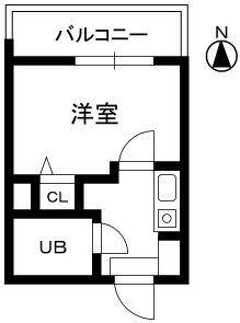 プラティーク池袋(1K/3階)の間取り写真