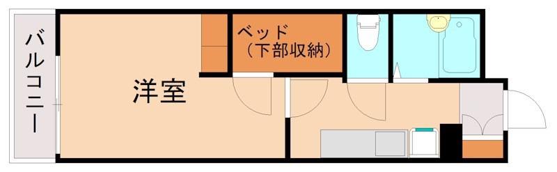 レオパレスLOTUS BASE(1K/3階)の間取り写真