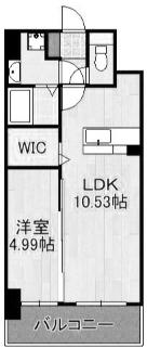エストラーダ小倉(1LDK/7階)の間取り写真