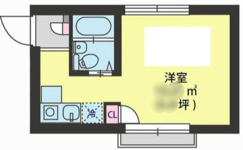 VILLA YUTAKACHO(ワンルーム/3階)の間取り写真