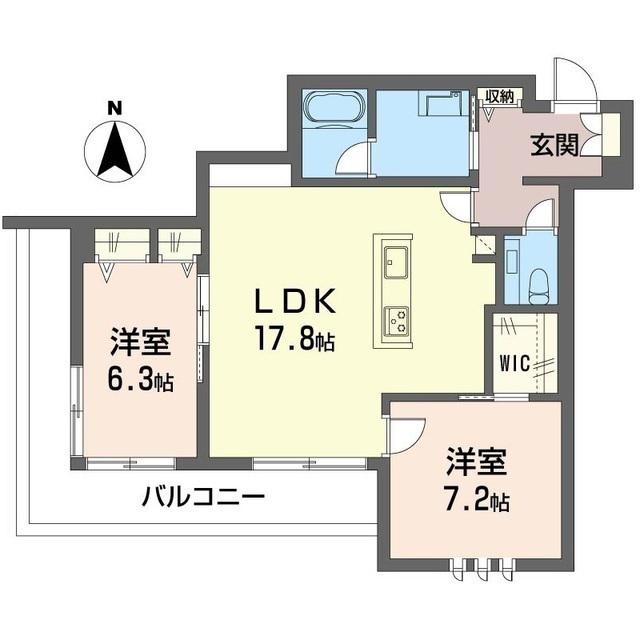 デア グランツ(2LDK/3階)の間取り写真