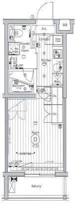 メイクス氷川台アジールコート(1K/2階)