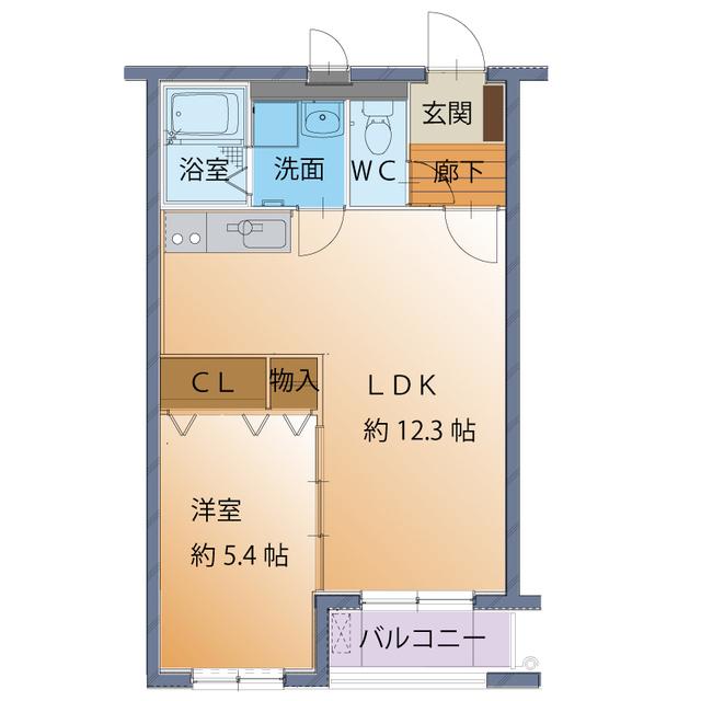 ANESIS守山III(1LDK/1階)の間取り写真