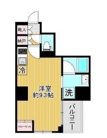 AZEST川崎大師II(ワンルーム/8階)の間取り写真