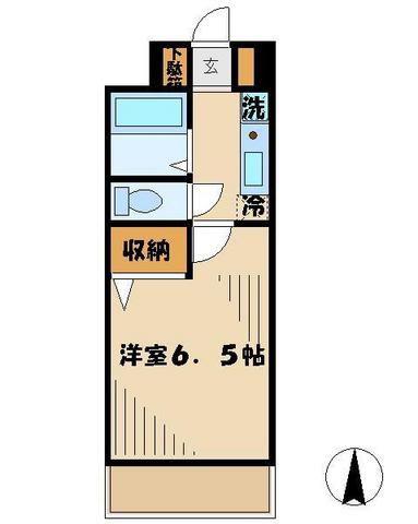 シャルムルミエール(1K/3階)の間取り写真