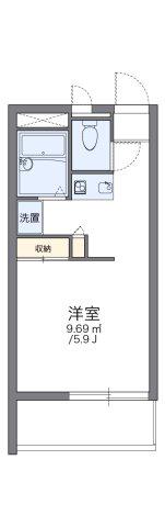 レオパレスキッショー(1K/2階)の間取り写真