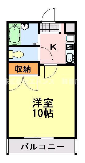 OYUMI(1K/2階)の間取り写真