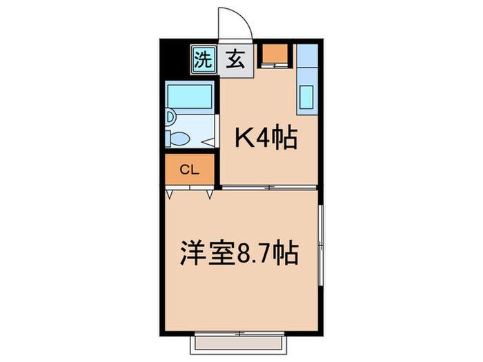 MAISON DE HARAMACHI(1K/2階)の間取り写真